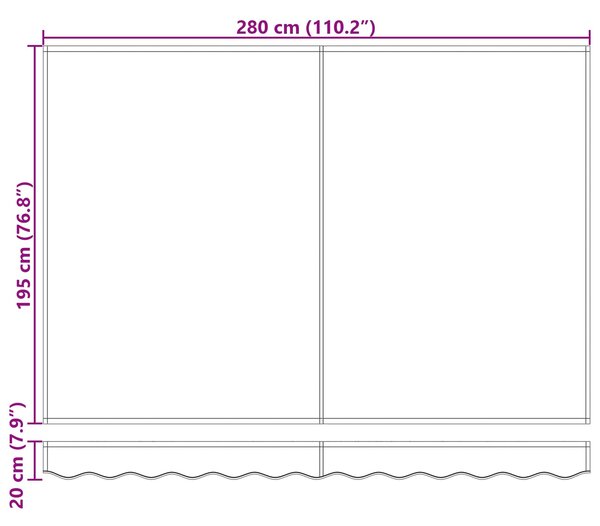 Stahovací markýza Béžová 300 x 250 x 165 cm Polyester a hliník 3330051