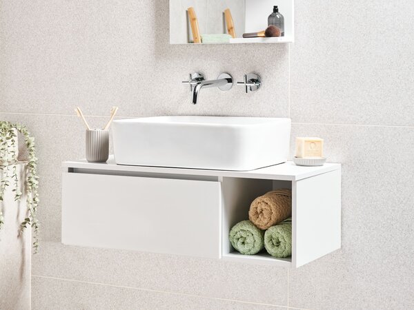 Nástěnná skříňka pod umyvadlo RUPANCO 80 cm Bílá