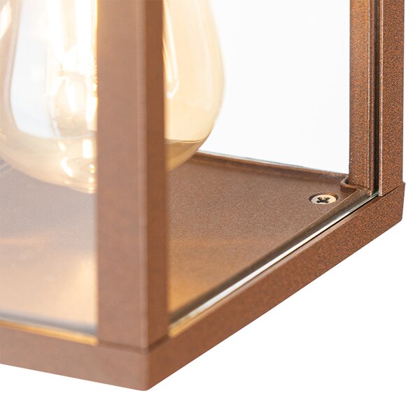 Průmyslová nástěnná lampa rezavě hnědá 38 cm 2-světlo IP44 - Charlois