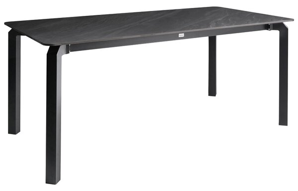 Zahradní jídelní stůl FELETTO 180 cm 90 cm Kámen Černý mramor