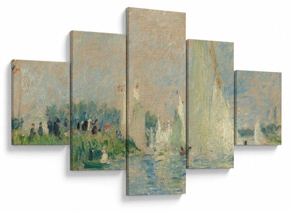Obraz - Auguste Renoir, Regatta at Argenteuil, reprodukce (125x70 cm)