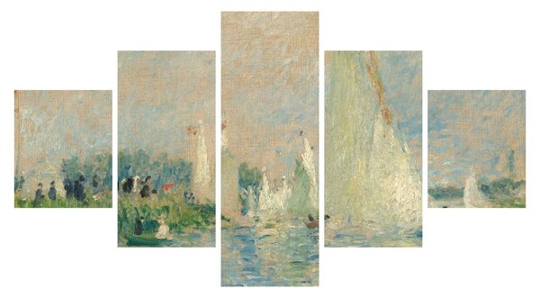 Obraz - Auguste Renoir, Regatta at Argenteuil, reprodukce (125x70 cm)