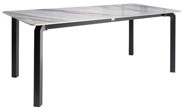 Zahradní jídelní stůl FELETTO 180 cm 90 cm Kámen Šedý mramor