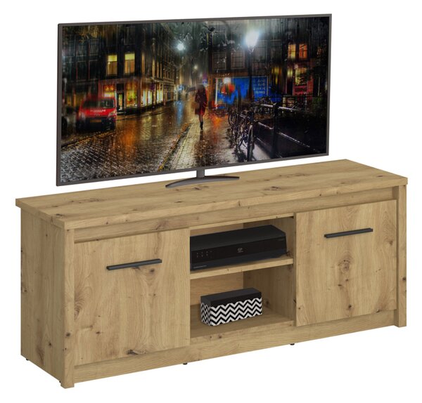 KONDELA TV stolek 2D/125, dub artisan, AIRON