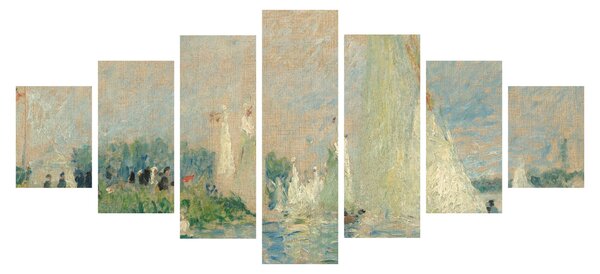 Obraz - Auguste Renoir, Regatta at Argenteuil, reprodukce (210x100 cm)