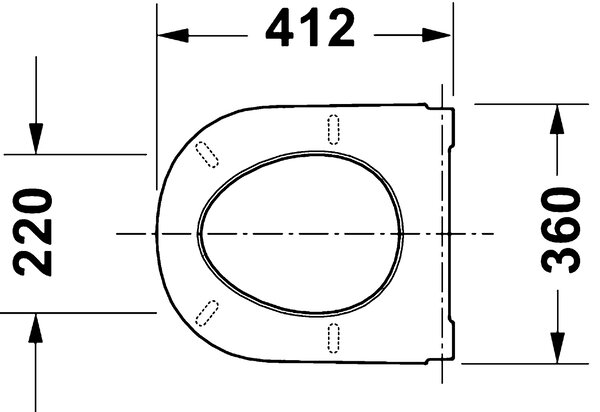 Duravit D-Code - WC sedátko 420x360x40 mm, SoftClose, bílá 0028390000