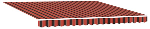 Stahovací markýza oranžová a hnědá 400 × 350 cm Polyester 3330742
