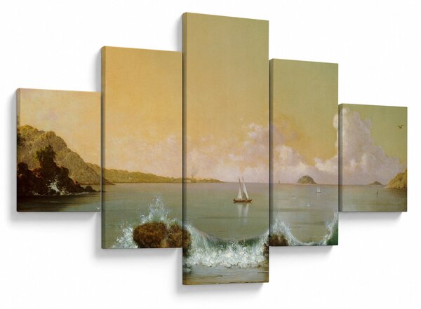 Obraz - Martin Johnson Heade, Rio de Janeiro Bay, reprodukce (125x70 cm)