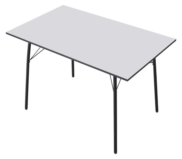 Vikio Jídelní stůl bílá černá 120x75 TJS100B120