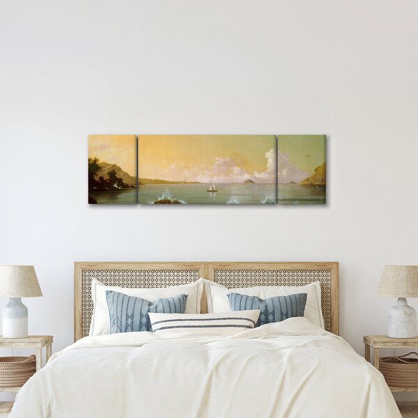 Obraz - Martin Johnson Heade, Rio de Janeiro Bay, reprodukce (170x50 cm)
