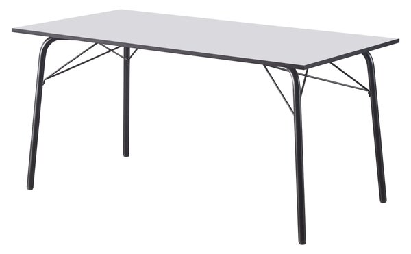 Vikio Jídelní stůl bílá černá 160x80 TJS100B160