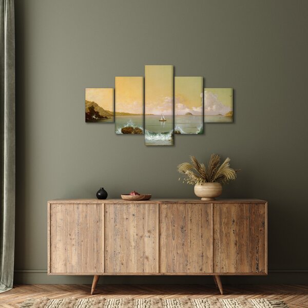 Obraz - Martin Johnson Heade, Rio de Janeiro Bay, reprodukce (125x70 cm)