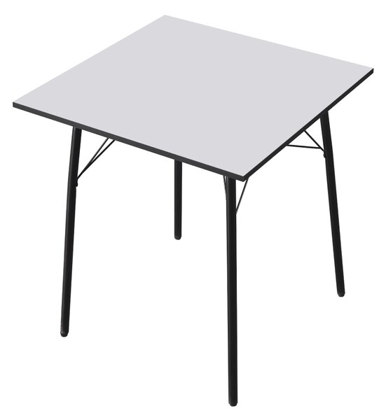 Vikio Jídelní stůl bílá černá 70x70 TJS100B70