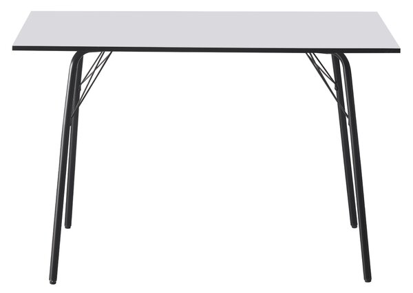 Vikio Jídelní stůl bílá černá 120x75 TJS100B120