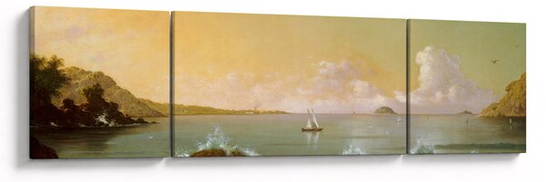 Obraz - Martin Johnson Heade, Rio de Janeiro Bay, reprodukce (170x50 cm)