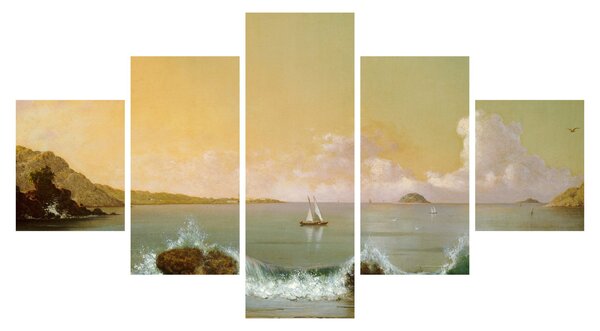 Obraz - Martin Johnson Heade, Rio de Janeiro Bay, reprodukce (125x70 cm)