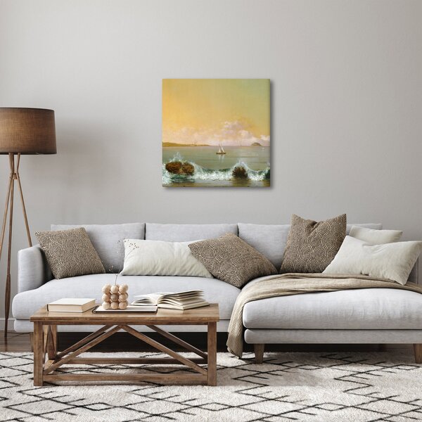 Obraz - Martin Johnson Heade, Rio de Janeiro Bay, reprodukce (30x30 cm)