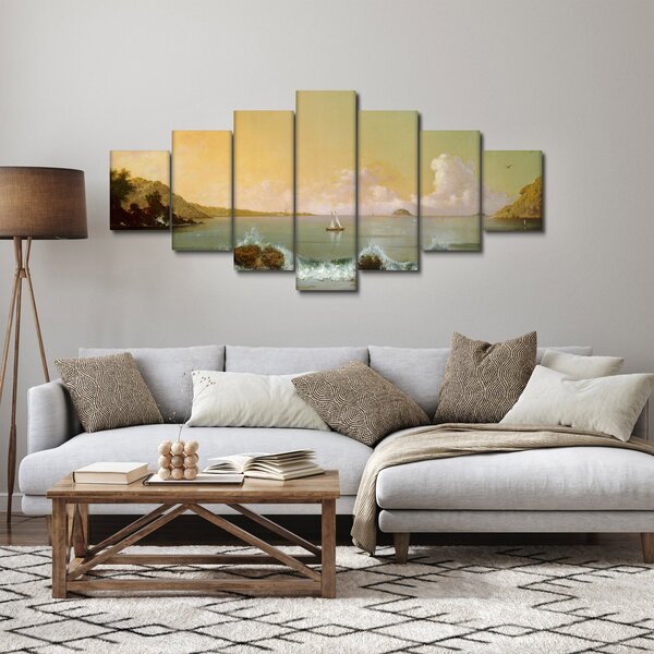 Obraz - Martin Johnson Heade, Rio de Janeiro Bay, reprodukce (210x100 cm)