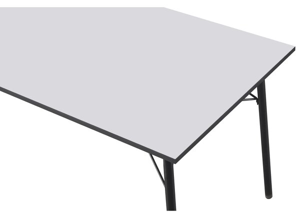 Vikio Jídelní stůl bílá černá 160x80 TJS100B160
