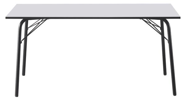 Vikio Jídelní stůl bílá černá 160x80 TJS100B160