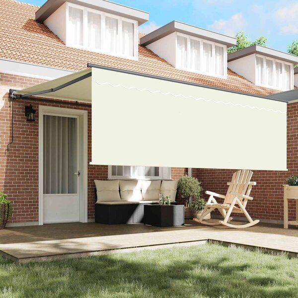 Stahovací markýza Krémová 400 × 300 cm Polyester a hliník 3330494