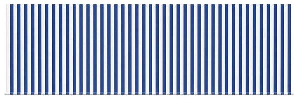 Stahovací markýza Modrá a bílá 400 × 300 cm Polyester a hliník 3330488