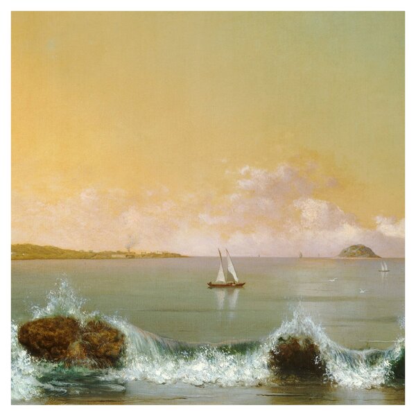 Obraz - Martin Johnson Heade, Rio de Janeiro Bay, reprodukce (30x30 cm)