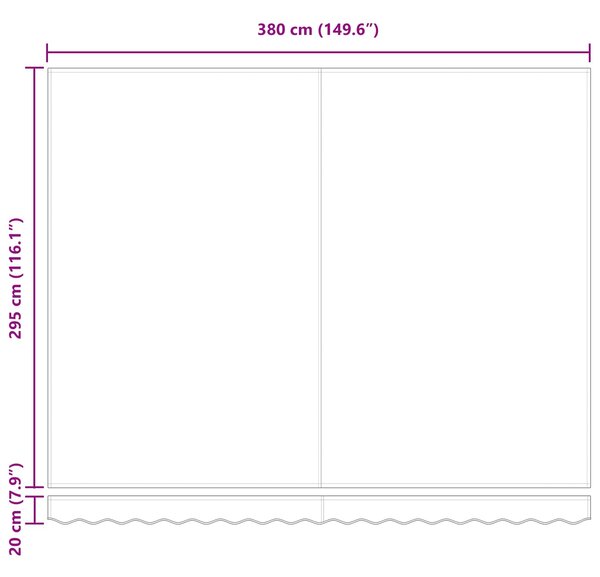 Rám markýzy Antracitová 400 × 300 cm 3330502