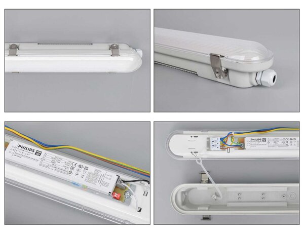 LED prachotěsné průmyslové svítidlo 1200mm IP66 Variabilní
