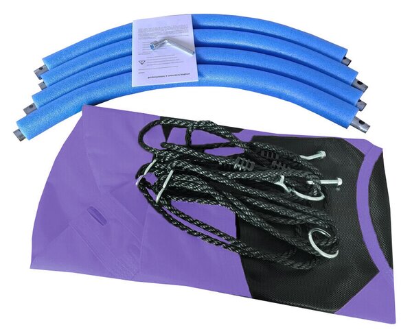 Aga Závěsný houpací kruh 90 cm Fialový