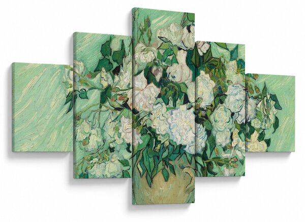 Obraz - Vincent van Gogh, Roses, reprodukce (125x70 cm)