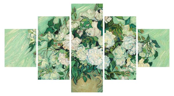 Obraz - Vincent van Gogh, Roses, reprodukce (125x70 cm)