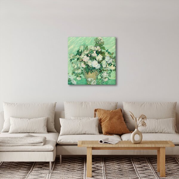 Obraz - Vincent van Gogh, Roses, reprodukce (30x30 cm)