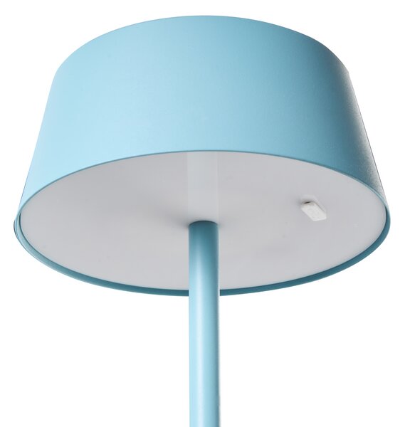 LED bezdrátová stolní lampa GUDER se stmívačem Kov Modrá