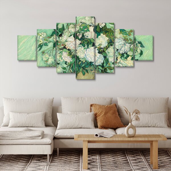 Obraz - Vincent van Gogh, Roses, reprodukce (210x100 cm)