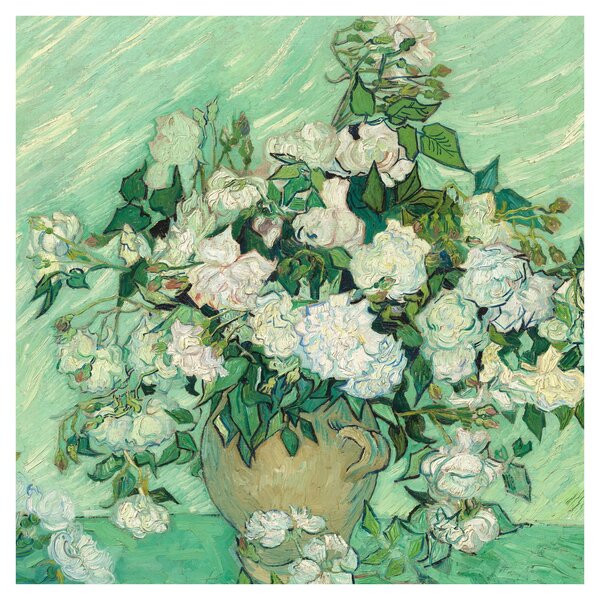 Obraz - Vincent van Gogh, Roses, reprodukce (30x30 cm)
