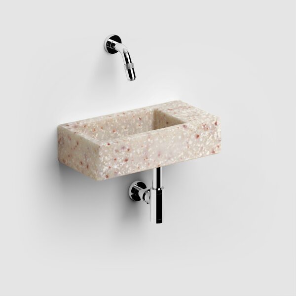 Clou Flush umyvadlo 36x18 cm obdélníkový klasický-na pult hnědá/béžová CL/03.81031