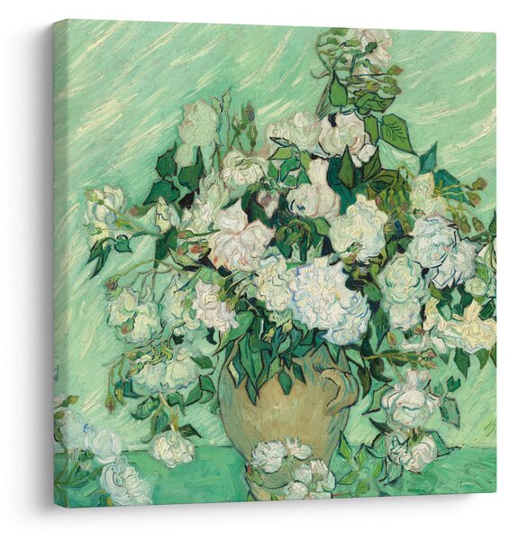 Obraz - Vincent van Gogh, Roses, reprodukce (30x30 cm)