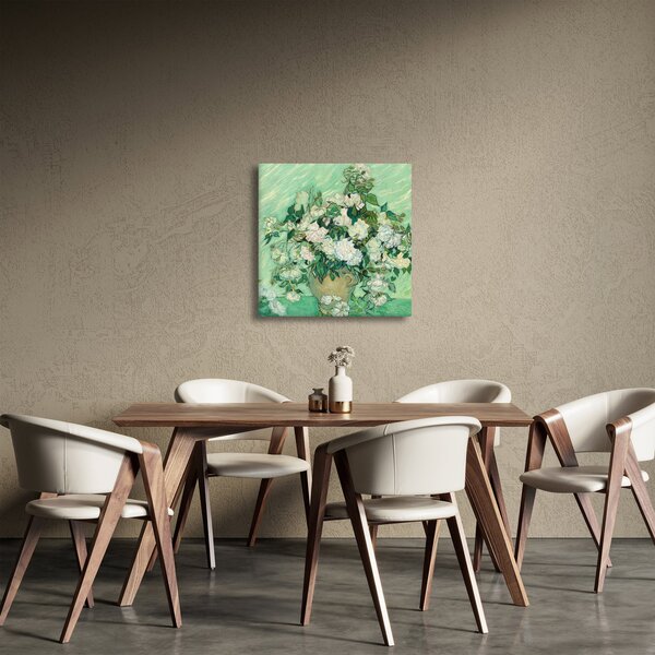 Obraz - Vincent van Gogh, Roses, reprodukce (30x30 cm)