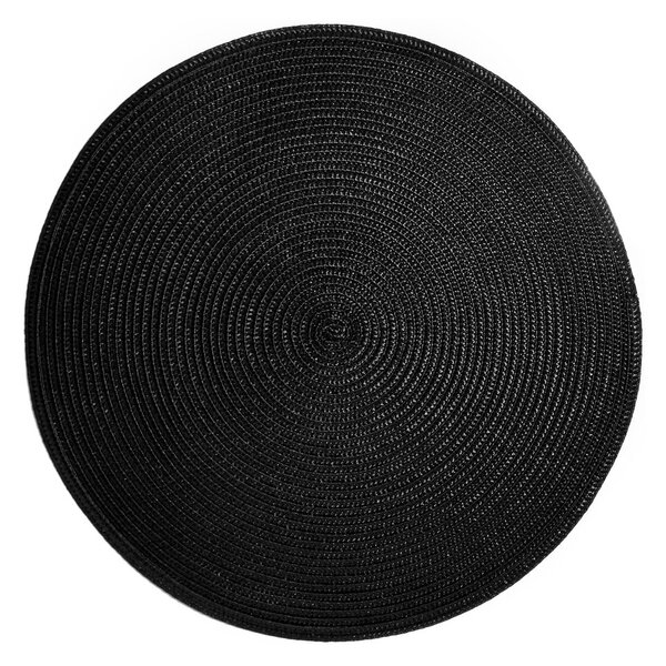 AMBIENTE Prostírání kulaté 38 cm - černá