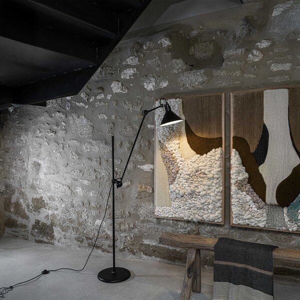 DCW éditions Lampe Gras N°215 E14 stojací svítidlo OválČerná