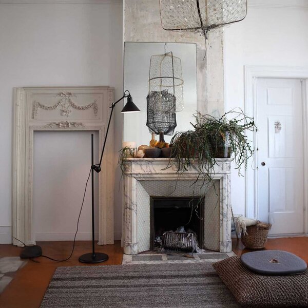 DCW éditions Lampe Gras N°215 E14 stojací svítidlo OválČerná