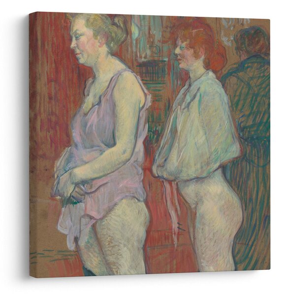 Obraz - Henri de Toulouse-Lautrec, Rue des Moulins, reprodukce (30x30 cm)