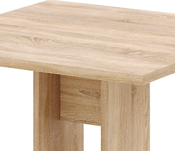 KONDELA Jídelní stůl, dub sonoma, 67,5x67,5 cm, EVERET