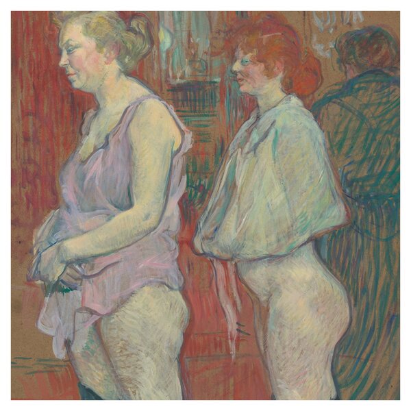 Obraz - Henri de Toulouse-Lautrec, Rue des Moulins, reprodukce (30x30 cm)