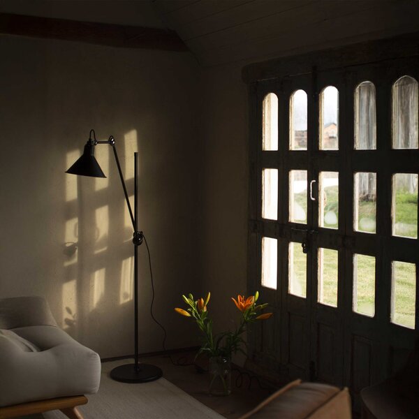 DCW éditions Lampe Gras N°215 E14 stojací svítidlo OválČerná