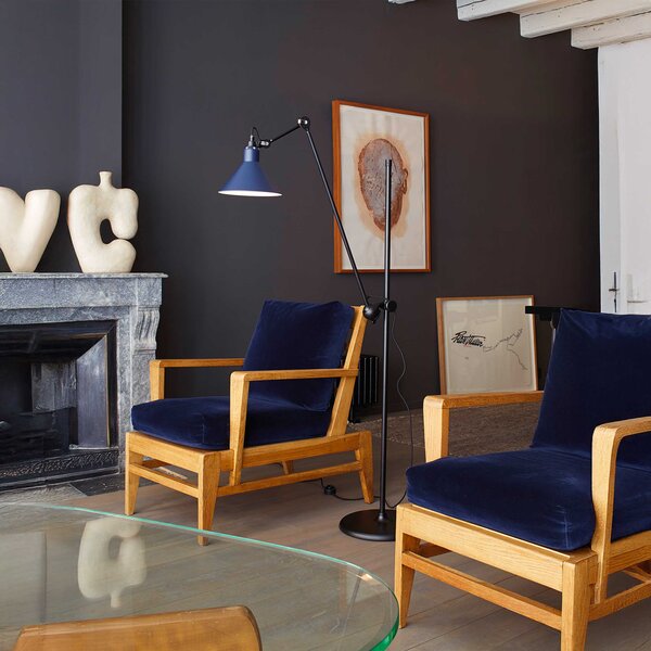 DCW éditions Lampe Gras N°215 E14 stojací svítidlo OválČerná