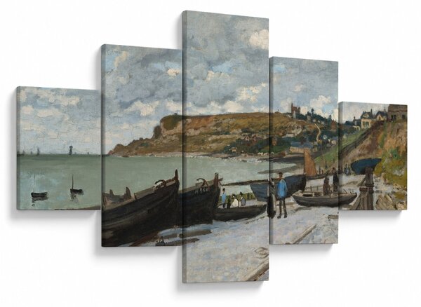 Obraz - Claude Monet, Sainte Adresse, reprodukce (125x70 cm)