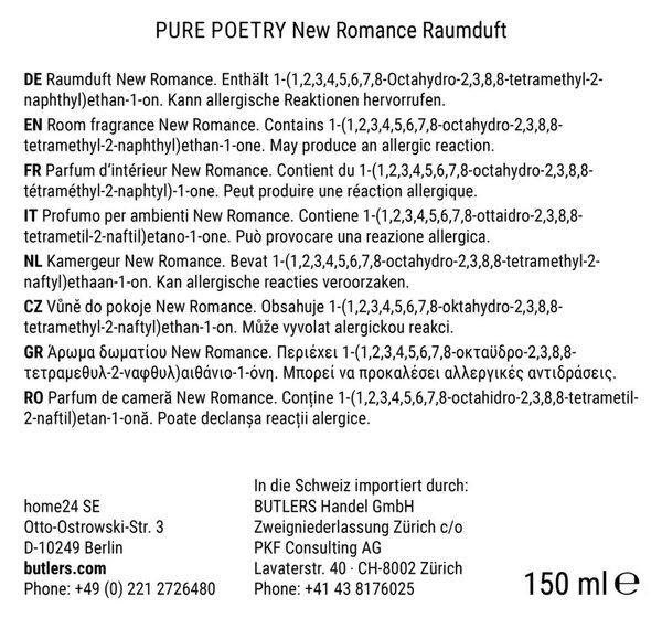 PURE POETRY Vůně do bytu New Romance 150 ml