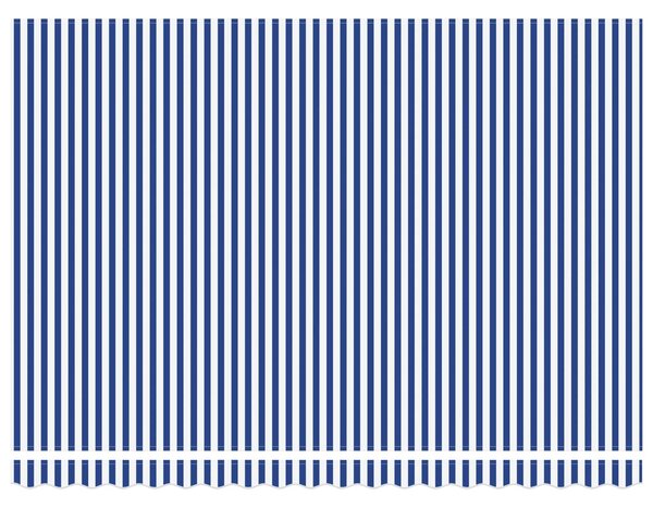 Rám markýzy Modrá a bílá 450 × 300 cm 3330851
